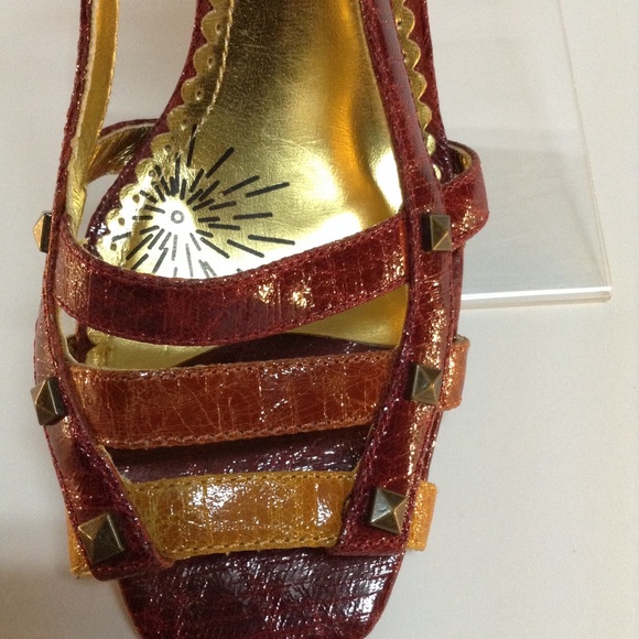 Naughty Monkey Patent Reptile High Heel Sandals - Picture 3 of 8